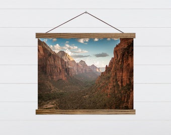 Zion National Park Watercolor - Nature Watercolor Wall Art - Nature Wall Hanging