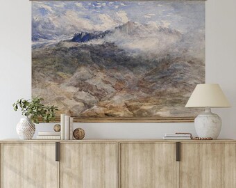 Rustic Impressionist - Mountain Dream - Mountain Landscape - Wood Framed Nature - XL