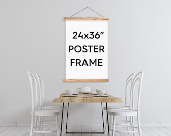 24x36" Poster Frame - Magnetic Print Hanger