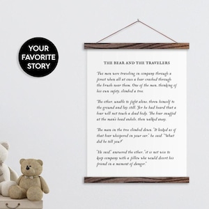 Your Favorite Story on Canvas with Hanger Frames - Any words or pictures - Gift Pix