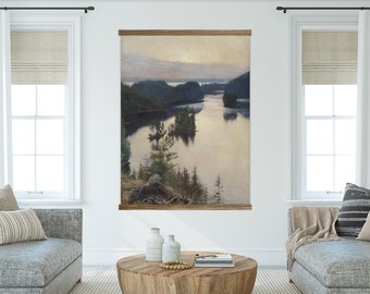 Large Wall Art- Pacific Northwest Painting by Albert Edelfelt- Framed Canvas Large Wall Art