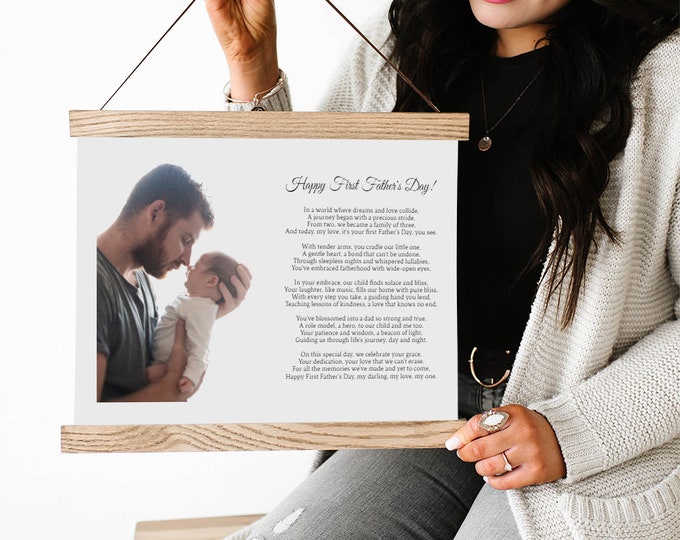 First Fathers' Day Photo Gift- First Father's Day- Dad's Gift- Dad's Birthday Gift-pix