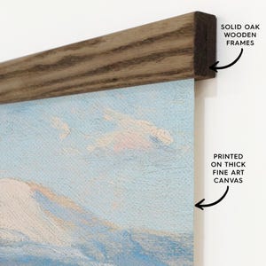 Vintage bergschilderij van de Spaanse toppen van Colorado - Kunst voor enorme muur - XL afbeelding 5