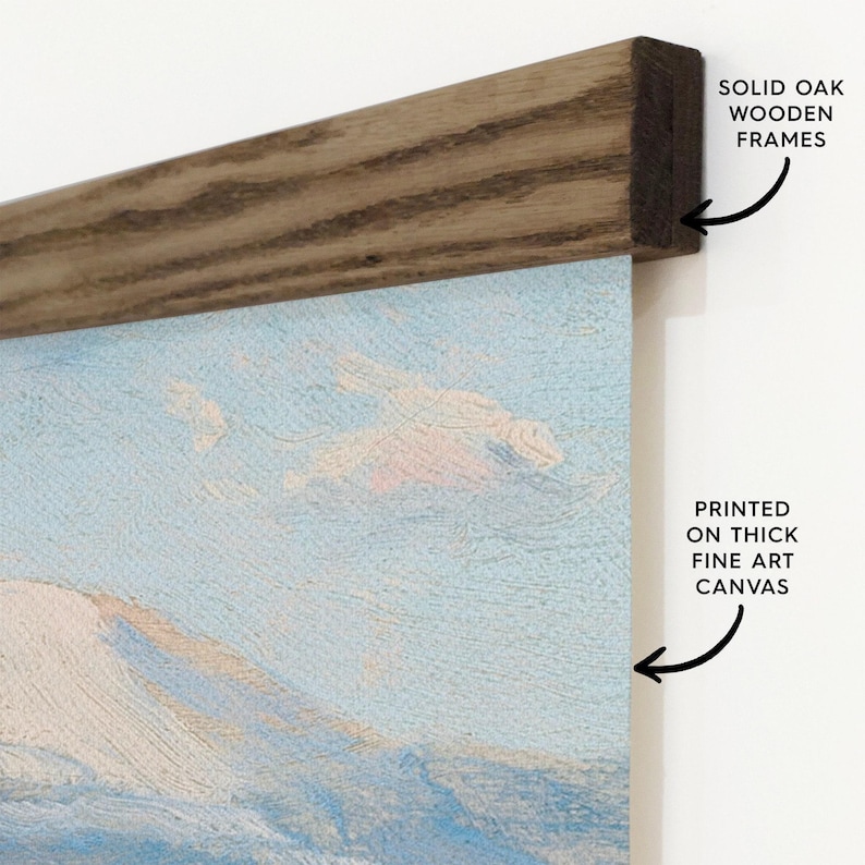 Vintage bergschilderij van de Spaanse toppen van Colorado - Kunst voor enorme muur - XL afbeelding 5