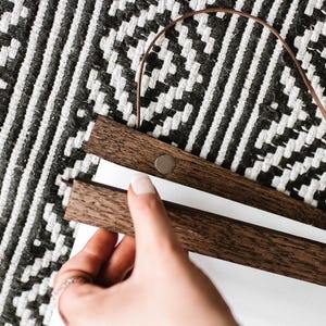 Magnetic Poster Hanger - Wooden Bars with Strong Neodymium Magnets for hanging pictures