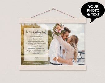 Your Love Custom Wedding Photo and Poem Wall Art - Anniversary Wall Hanging -  ART