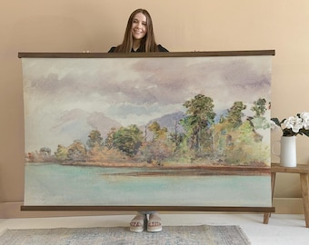 Quiet Harbor - Oversized Landscape Tapestry - Extra Large Wall Hanging - XL