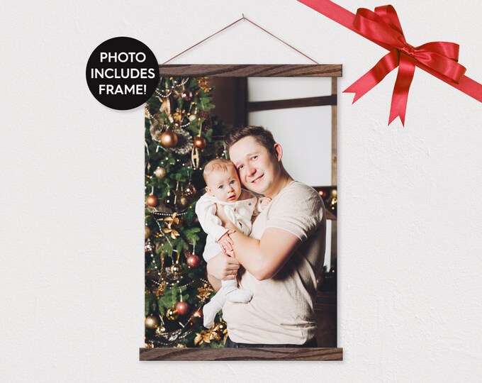 Gifts For Him - Canvas Photo with Hanger Frame - Any text or Pix