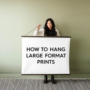 How to Hang Large Format Prints - Our Hanger Frames can hang a large poster print