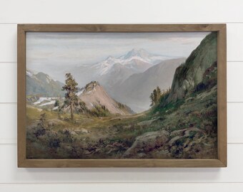 California Mountaintops - Mountain Landscape Canvas Art