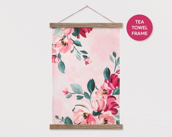 Tea Towel Frame Hanger With Magnets Many Sizes Stain Colors Available Etsy UK