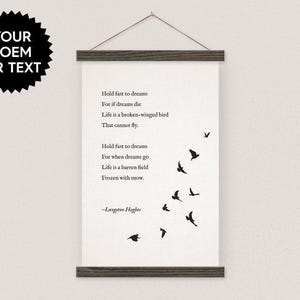 Bird Poem - ANY POEM you want! Customize this sign with any words you want-pix