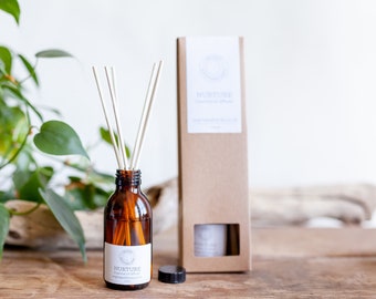 Nurture Essential Oil Reed Diffuser // 100% Natural with Rattan Reeds //