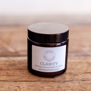 Clarity, 120 ml Aromatherapy Soy Wax Candle, Aromatherapy soy wax Candle, Vegan, Essential oils. image 4