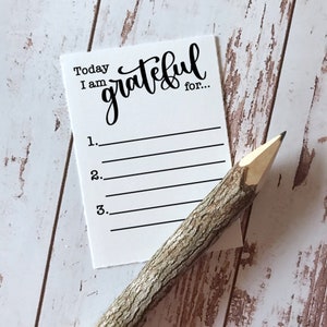DRUCKBARE Dankbarkeitskarten | Heute bin ich dankbar für ... | 2,5x3,5 | Sofortdownload | Erntedank Tischkarten
