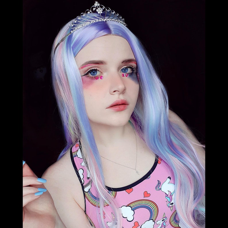 Kawaii Rainbow Unicorns Sports Bra Anime Cosplay Vibrant Etsy