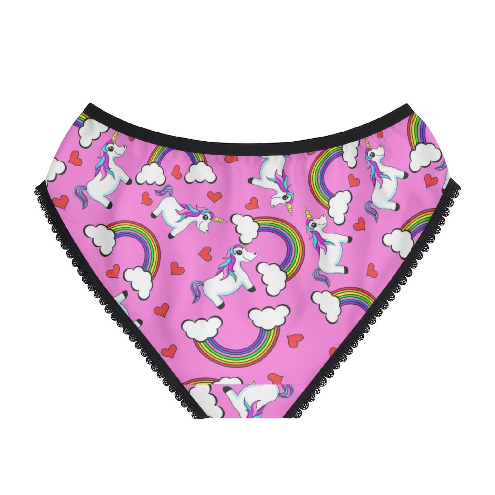 Cute Rainbow Unicorn Panties Anime Kawaii Underwear Unicorn Etsy