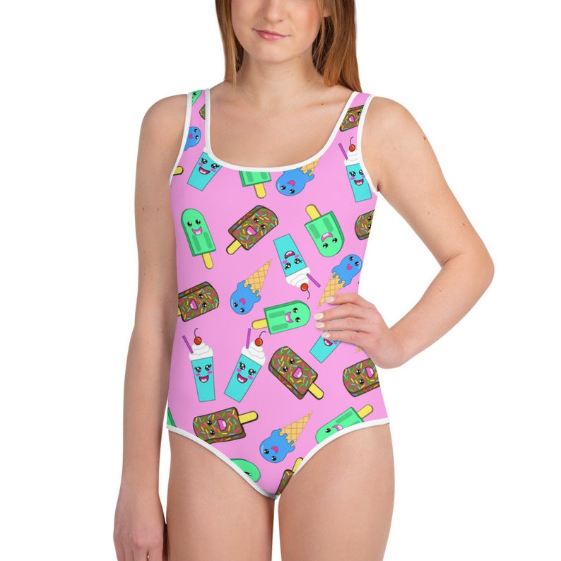 anime girl in one piece swimsuit