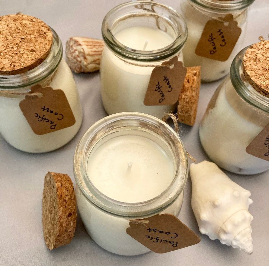 Pacific Coast Candles with Quartz Crystal Etsy