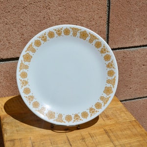 Vintage 1980s Corelle Butterfly Gold 10 1/4&quot; Dinner Plates