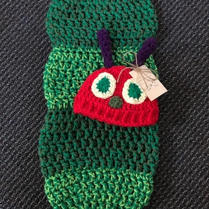 The Very hungry caterpillar newborn cocoon and hat set