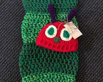 The Very hungry caterpillar newborn cocoon and hat set
