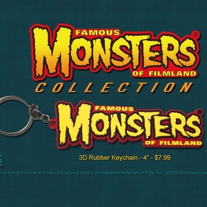 SALE! Famous Monsters of Filmland® 3D Rubber Keychain