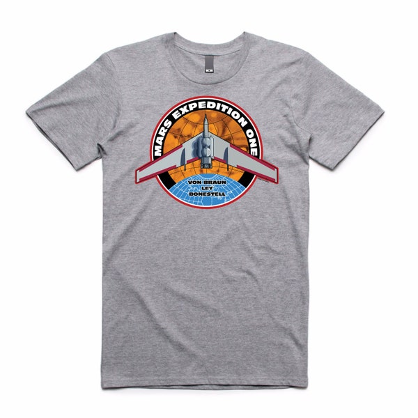 Mars Expedition One Fantasy Mission T-Shirt by Ron Miller
