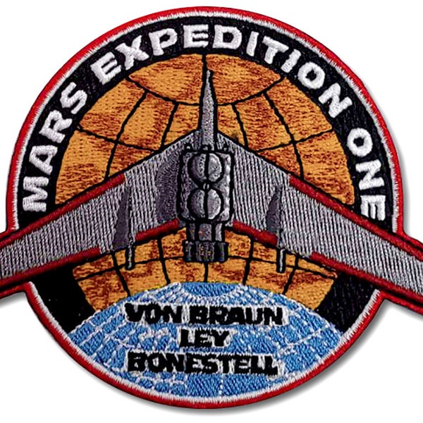 Mars Expedition One Fantasy Mission Patch by Ron Miller