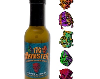 TIKI MONSTER Premium Mango Jalapeno Hot Sauce