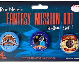 Ron Miller's Fantasy Mission Pin Set 1