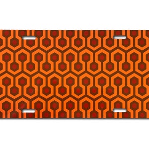 Overlook Pattern License Plate