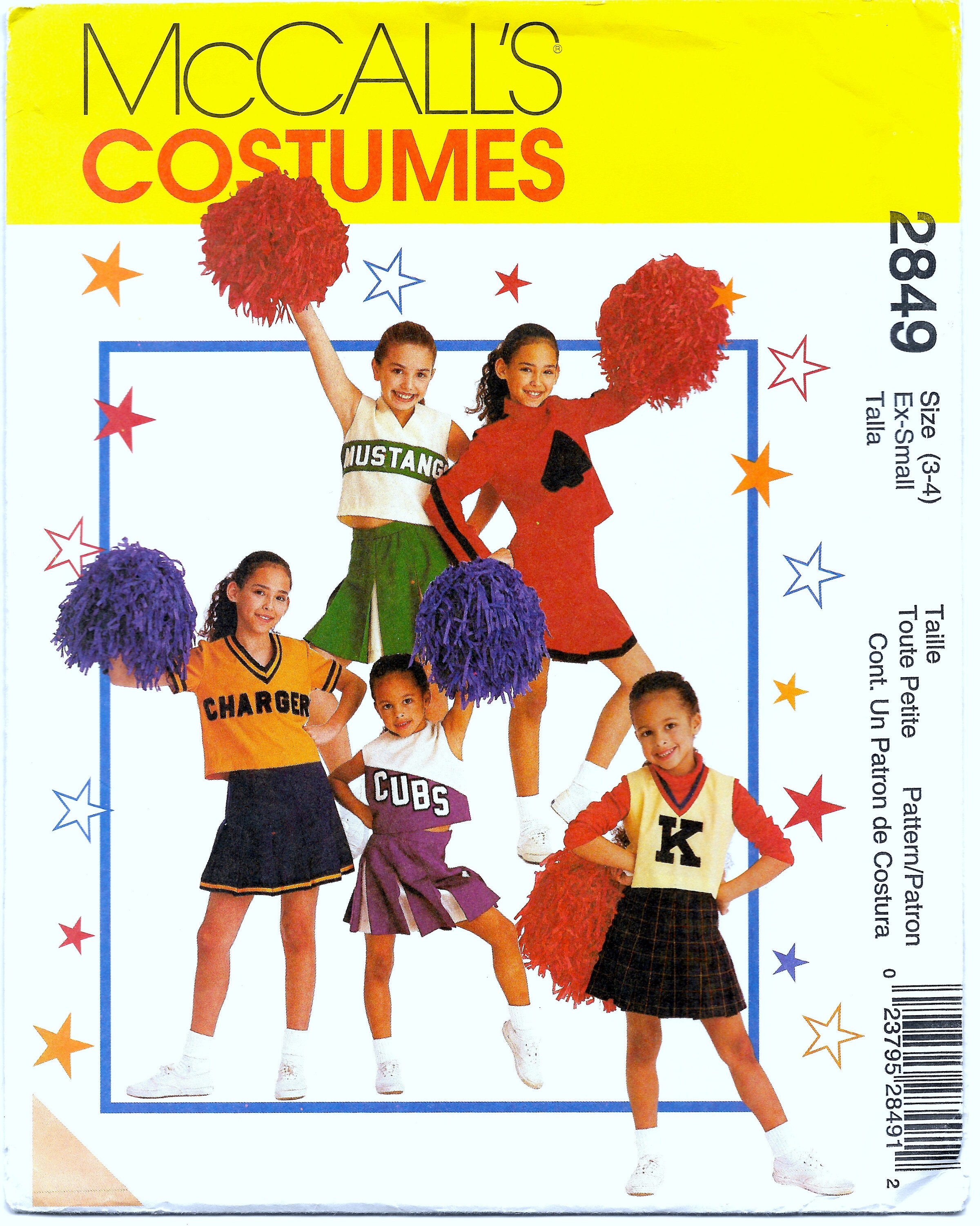 Little Girl Kids Children/Cheerleader/Uniform/Costume/Outfit Halloween Size 2-16 
