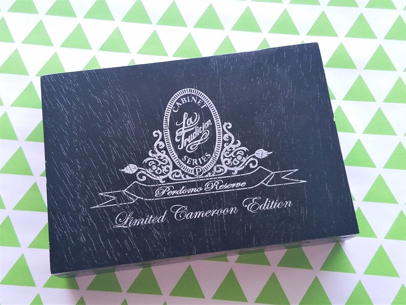 Beautiful Gift Ready to Give or Ship Holiday Hostess Gift Lovely Christmas Ribbon Collection in a Vintage Cigar Box