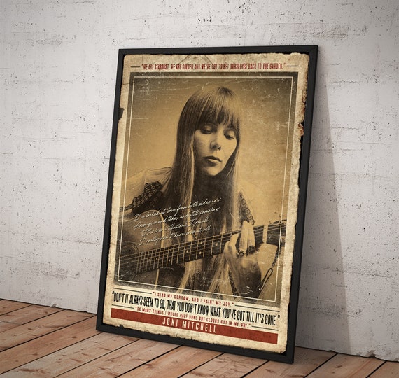 N-100 Joni Mitchell Poster Great Music Singer Wall Decor