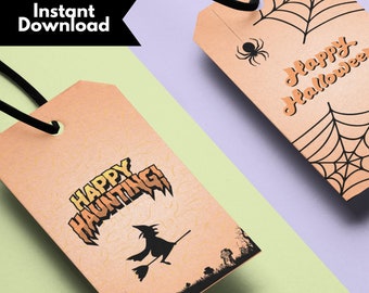 Halloween Tags Printable, Halloween Gift Tags Printable, Halloween Favor Tag, Halloween Party Ideas