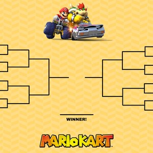 Mario Kart Tournament Brackets 3 Brackets 6 Versions each | Etsy