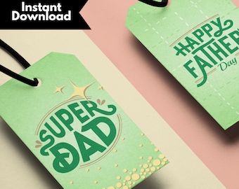 Printable Father's Day Gift Tags, Father's Day Gift, Father's Day Tag, Printable Gift Tag, Gift for Dad from Kids, Gift Tags Printable