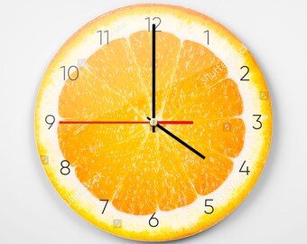 fruit clock etsy