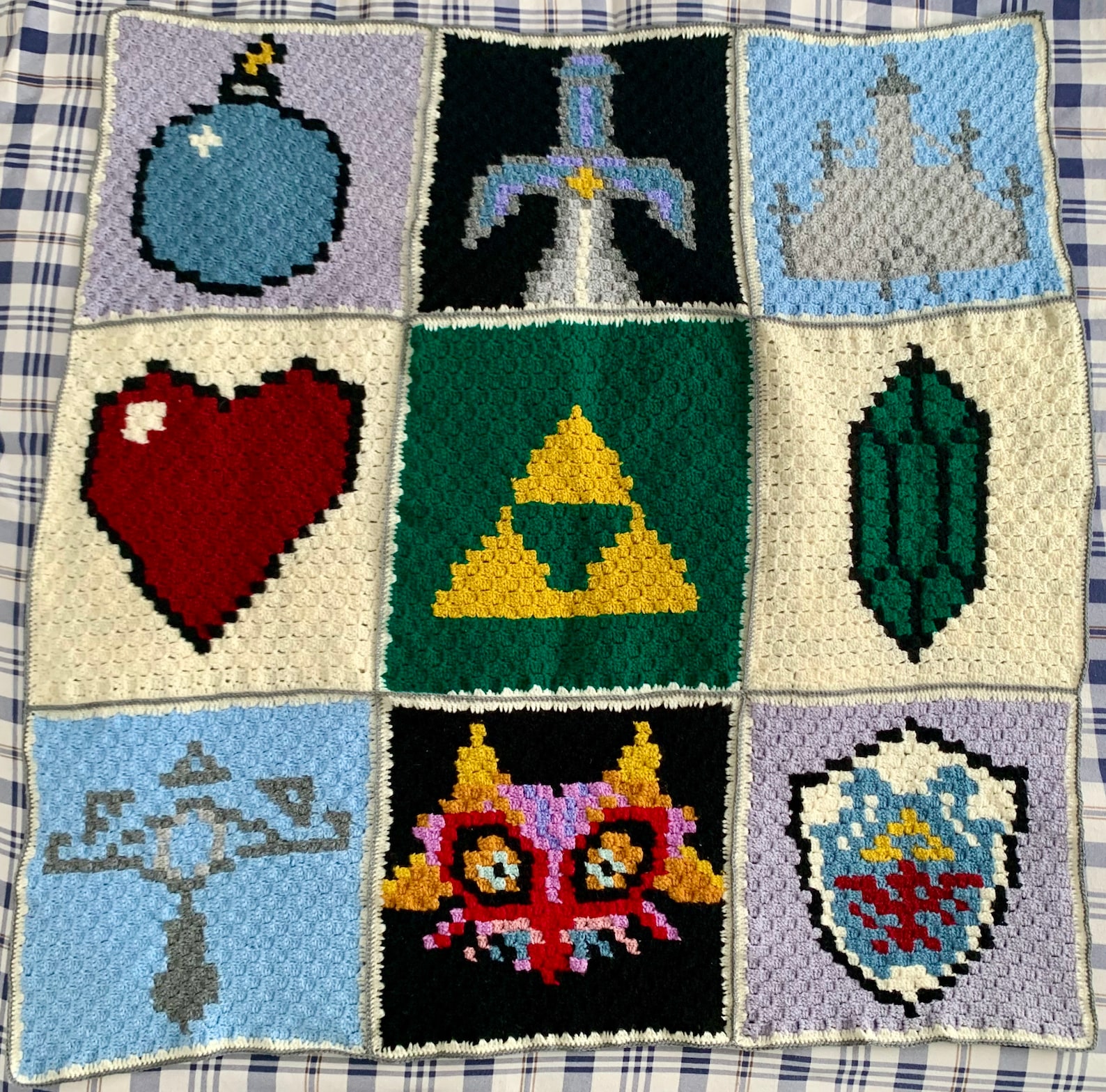 The Legend of Zelda C2C Crochet Blanket Pattern PDF Download Etsy