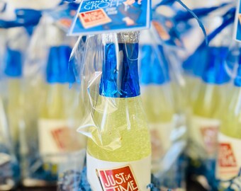 Customized Body Wash and Bubble Bath Champagne Bottles / Party Favors Set of 24 to 100/ Special Events /Bridal Shower /Weddings /Holiday