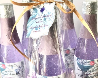 Lavender Love Body Wash/Bubble Bath Party Favors Set of 15, 18, 24, 25, 30, 40, 50, 60, 70/Bridal Shower/Weddings/Baby/Valentine’s Day