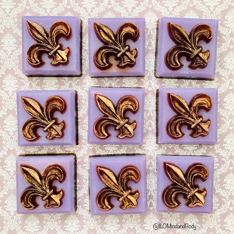 Fleur De Lis Soap in chocolate Lavender / French Etsy