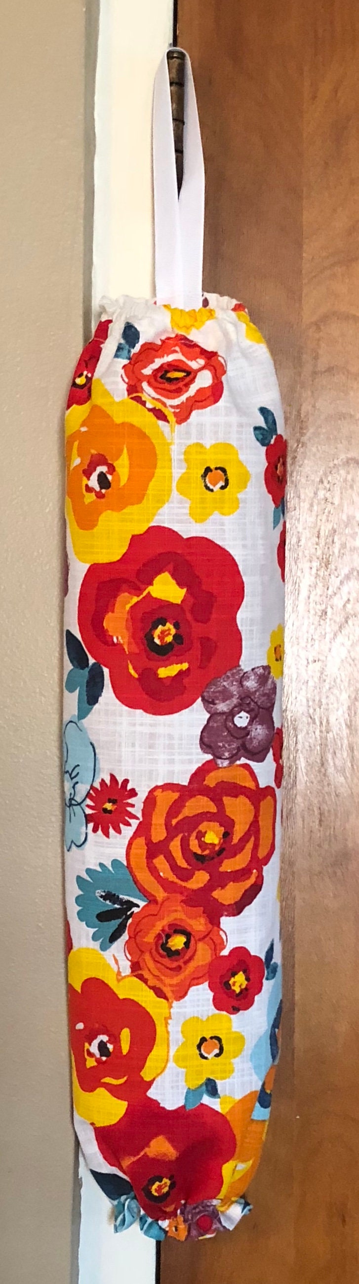 Floral Pioneer Woman Handmade Plastic Bag Holder Flea Market Etsy