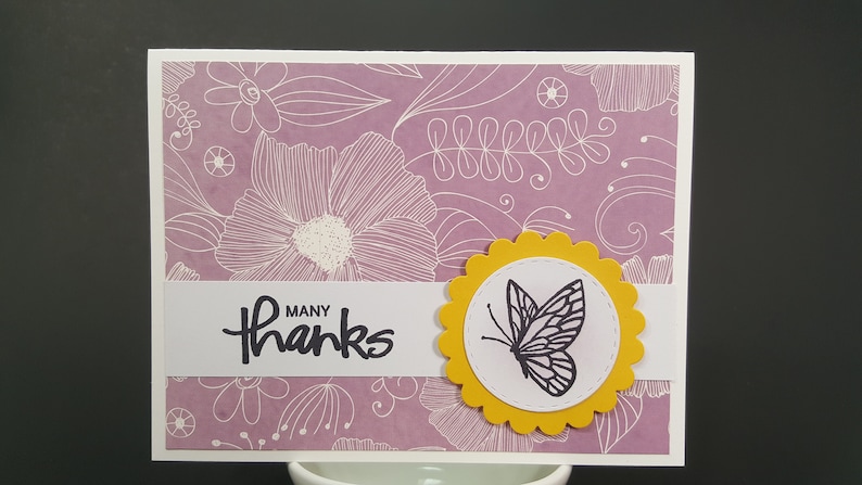 Butterfly Thank You Cards Thank You 6 card bundle