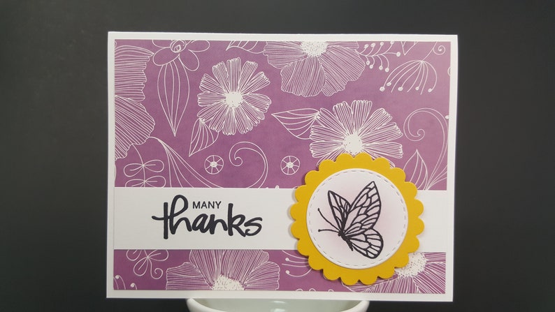 Butterfly Thank You Cards Thank You 6 card bundle