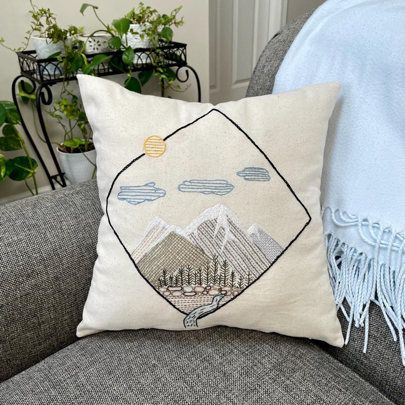 Mountain Pillows - Etsy