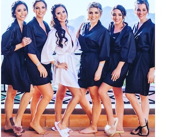 satin bridal party robes wedding robes for women silk bridesmaid robes for bridesmaid gift bridal robe for bride robe set of 6 4 5 6 7 8 9