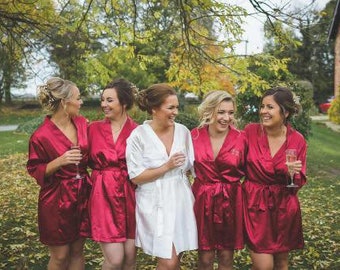 satin bridal party robes wedding robes for women silk bridesmaid robes for bridesmaid gift bridal robe for bride robe set of 6 4 5 6 7 8 9