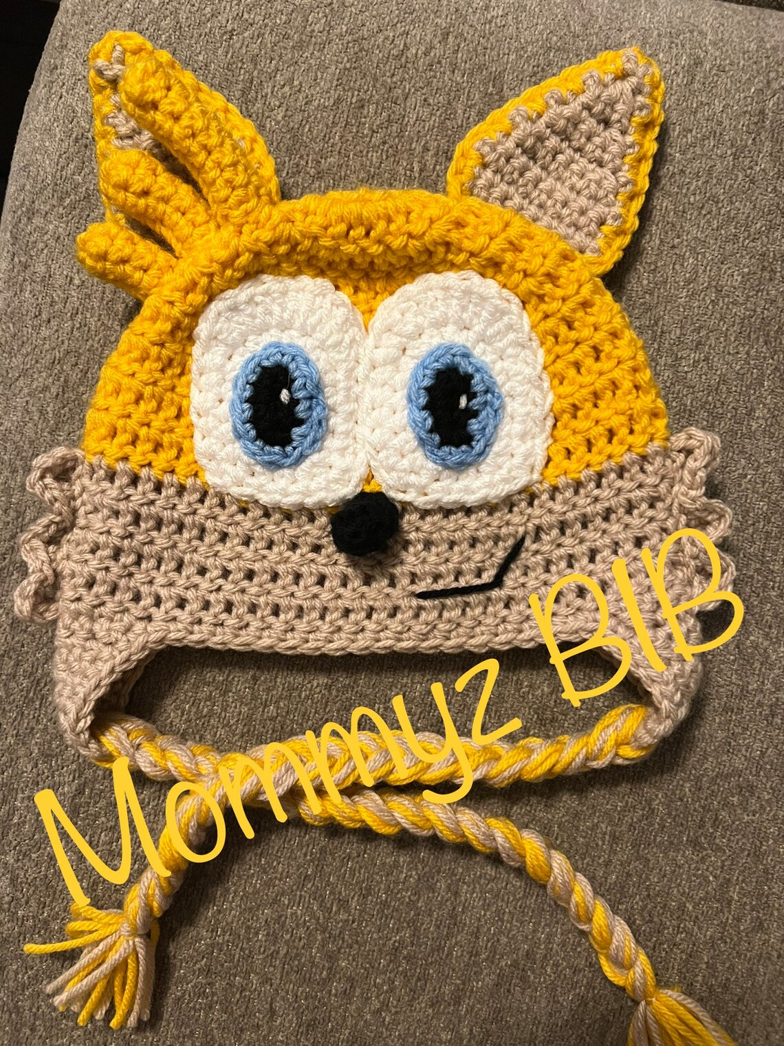 Crochet Tails Beanies / Knit Sonic Tails Hat/ Character Hats - Etsy